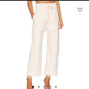 NWT Free People Sky Rider Straight Leg in Ecru - Size Large